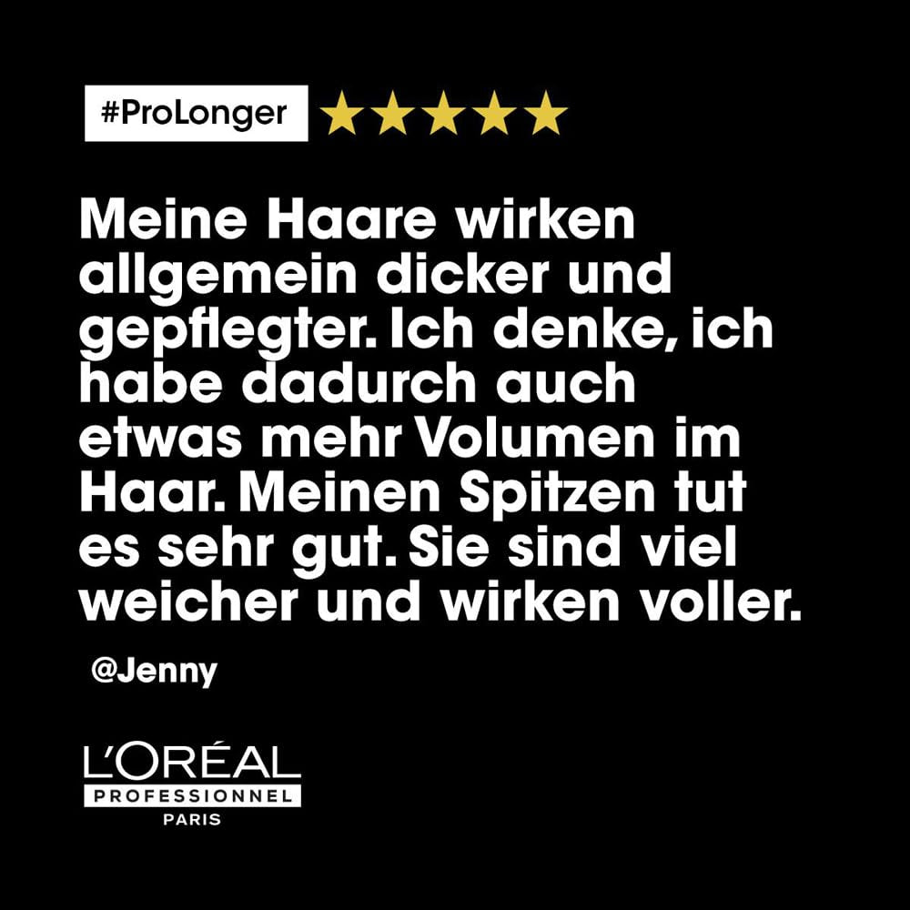 L'Oréal Professionnel Mascarilla Fortalecedora Capilar para Cabello Largo y Fino con Relleno A-100 y Aminoácidos, Serie Expert, Pro Longer Mask Mascarilla Capilar Naty Shop