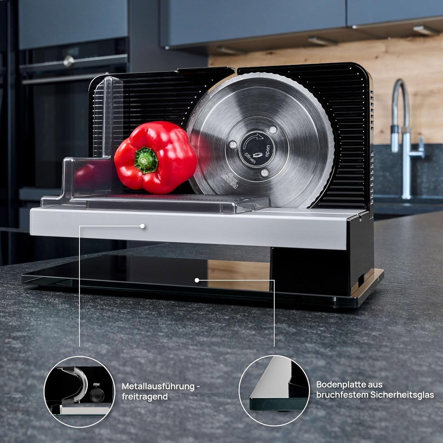 Ritter Sono 2 Cortadora eléctrica multifuncional Rasnite y Rebanadoras Naty Shop