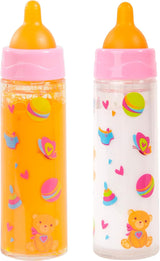 Bayer Design 79201AE Botella mágica, botella de leche, botella para beber, accesorio para muñecas, blanco y naranja