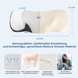 IDEA Almohada para el dolor de cuello, almohada ortopédica de espuma viscoelástica, almohada ergonómica para el cuello para un soporte óptimo, almohada antironquidos para dormir de lado, boca arriba y abdomen, almohadas ortopédicas cervicales Naty Shop