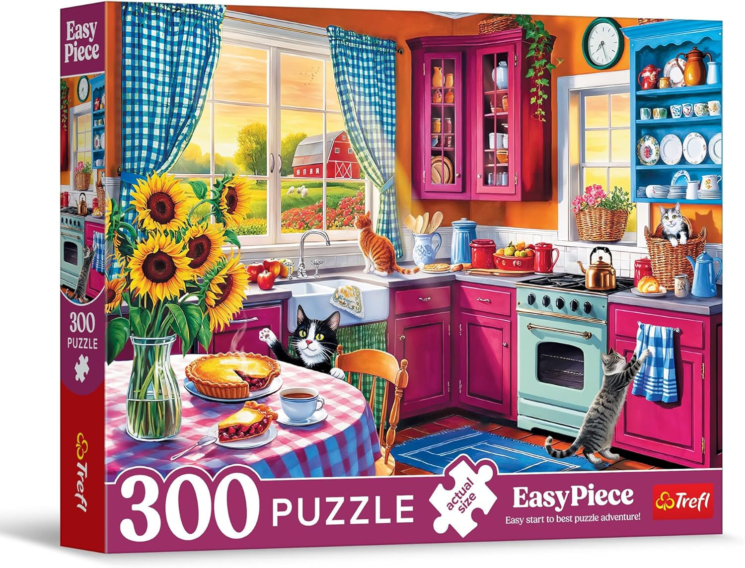 Trefl - Easypiece Puzzle: Mañana en la cocina - 300 piezas - Piezas grandes, rompecabezas fácil, para adultos y niños 10+ Puzzle Naty Shop Default Title