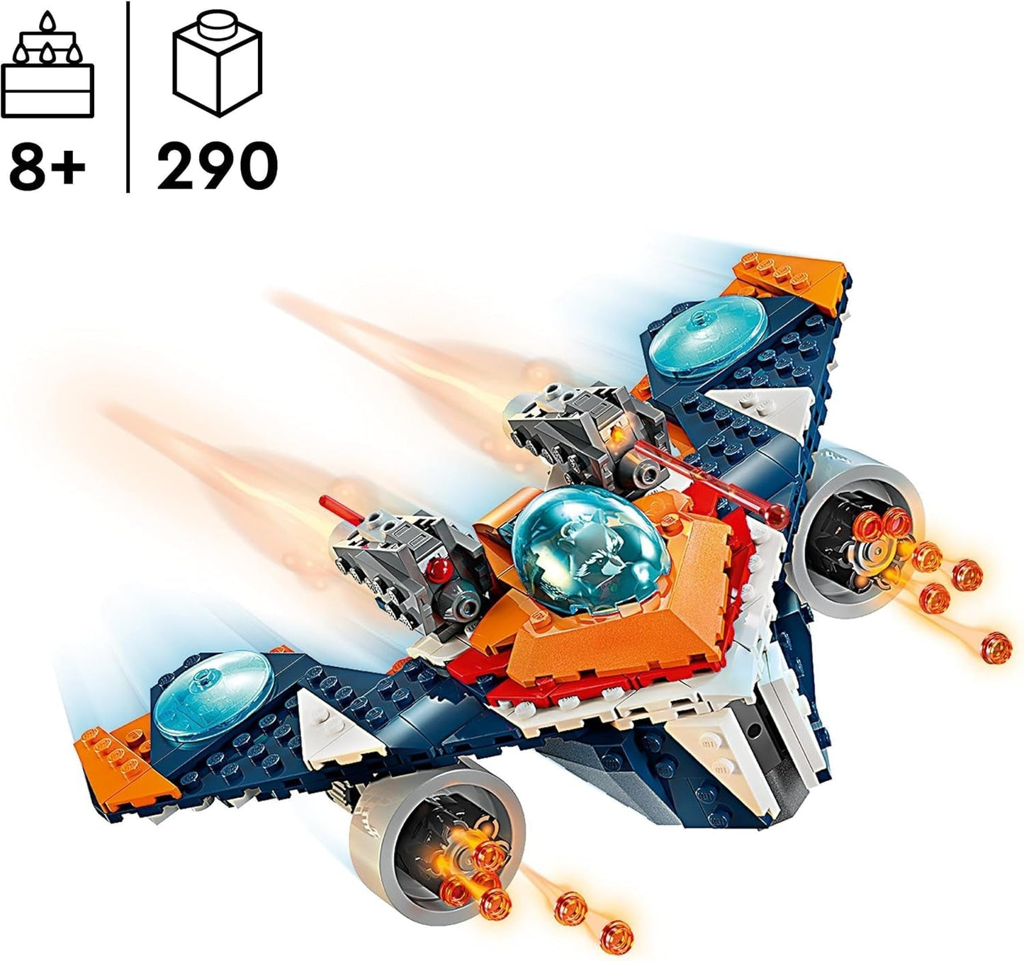 Nave espacial LEGO Marvel Rockets vs. Set de nave espacial para construir de Ronan, figura de superhéroe de Guardianes de la Galaxia, juguete de regalo para niños y niñas de 8 años 76278 Juegos de construcción Besuche den LEGO-Store