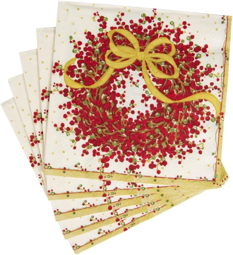 8070C Servilletas de papel de tres capas, 20 piezas, 25 x 25 cm, Pepperberry