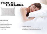Ropa de cama italiana MB Home Italia, almohada, biocerámica, gris claro, 45 x 75 cm Naty Shop almohadas estándar