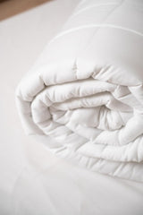 Edredón TRAMAS+ 200 Gr/M² para camas de fibras huecas siliconadas - 150X220 Cm - Certificado Oeko Tex - Blanco, suave, cálido, minimalista - Cama 90 Cm Edredones y edredones Naty Shop