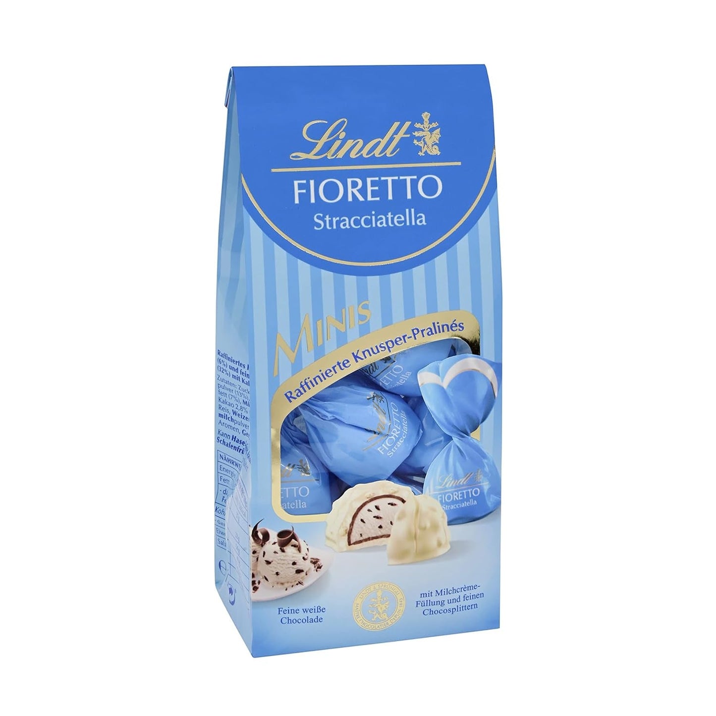 Chocolate Lindt | Set de regalo FIORETTO Zabaione | 138 g | 6 bombones de chocolate con leche rellenos de trufa Zabaione y cobertura crujiente, que contienen alcohol | regalo de chocolate