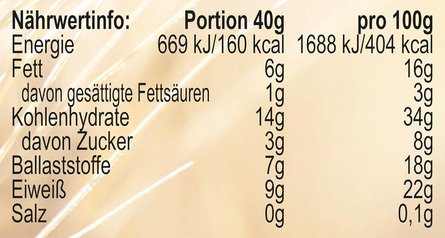 Seitenbacher Müsli Ballaststoff Und Frucht I Ohne Zugesetzten Zucker I Ohne Zugesetztes Fett I (1 X 750 G) Cereales Naty Shop