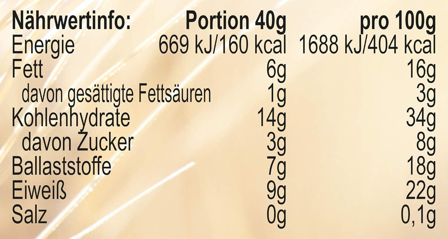 Seitenbacher Müsli Ballaststoff Und Frucht I Ohne Zugesetzten Zucker I Ohne Zugesetztes Fett I (1 X 750 G) Cereales Naty Shop