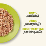 Applaws 100% natural Premium Nassfutter para Katzen, Thunfischfilet mit Algen in Brühe - Paquete con 24 dosis de 156 g