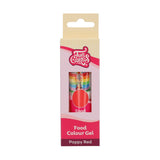 Colorante alimentario Funcakes, colorante alimentario en gel, rojo amapola: Colorante alimentario altamente concentrado para masa, nata, fondant y mazapán. Fácil dosificación. Una sola gota para crear colores vibrantes. Halal. 30 gramos.