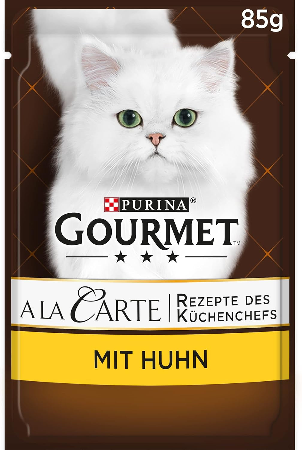 Comida húmeda para gatos Gourmet a la carta con pollo, espinacas y perlas de pasta, paquete de 26 (26 x 85 g)