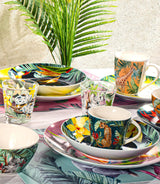 Servicio de tavola de porcelana exótica de 18 piezas