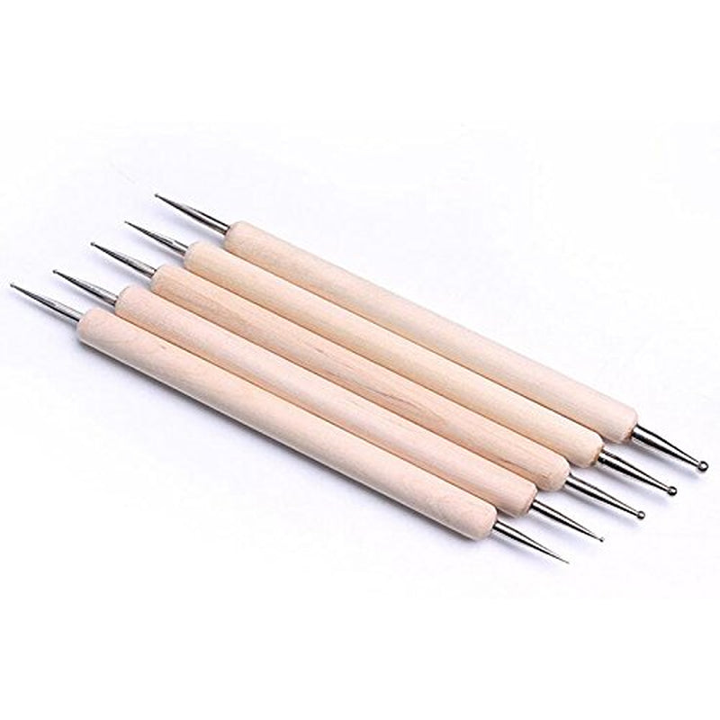 ® 20 X Pinceles Profesionales para Uñas, Gel, Pinceles para Pintar, Pinceles para Artistas, Kit de Pinceles para Uñas Francesas, Juego de Herramientas con Punta Puntiaguda, para Diseño de Uñas, Pintura, Patrón de Puntos, etc., con Bolsa
