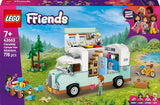 LEGO Friends Caravana, juego de construcción de rol con caravana de juguete, regalo para niñas a partir de 7 años, juego creativo con 3 minifiguras y figura del animal hurón 42663 Juegos de construcción Besuche den LEGO-Store