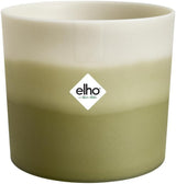 Maceta redonda elho Color Gradient 16cm - para uso interior - 100% plástico reciclado - Ø 15,9 x A 14,7 - Verde/Verde bambú