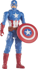 Marvel Avengers Titan Hero Series Blast Gear Capitán América Figura de acción Juguete grande de 30 cm para mayores de 4 años Figuras de acción azules Naty Shop