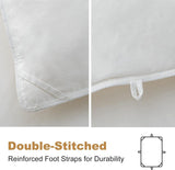 Edredón de plumón de ganso Downaero™ para camas tamaño king, 100 % algodón egipcio satinado, relleno de 900, calidez media, para todas las estaciones, blanco Naty Shop Quilts & Quilts