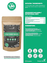 Mezcla para hornear bagel Simply Keto Lower Carb* para una dieta baja en carbohidratos* y cetogénica - sin lactosa ni gluten - 335 gramos Naty Shop Kitchen