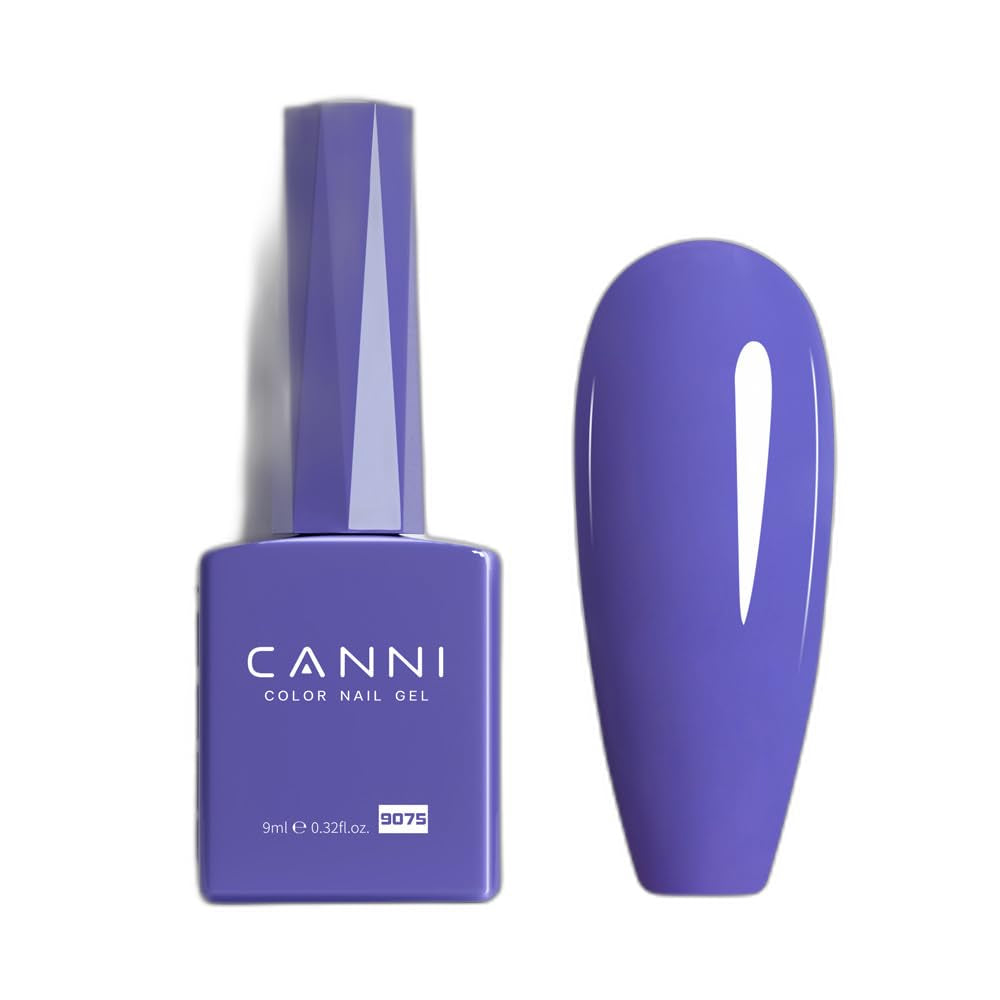 CANNI esmalte de uñas en gel, semipermanente, morado oscuro, esmalte de uñas, gel UV, remojo, manicura