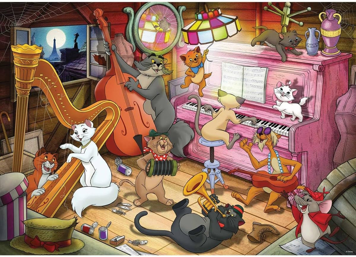 Ravensburger 12000753 Puzzle Los Aristogatos 1000 piezas Puzzle Naty Shop