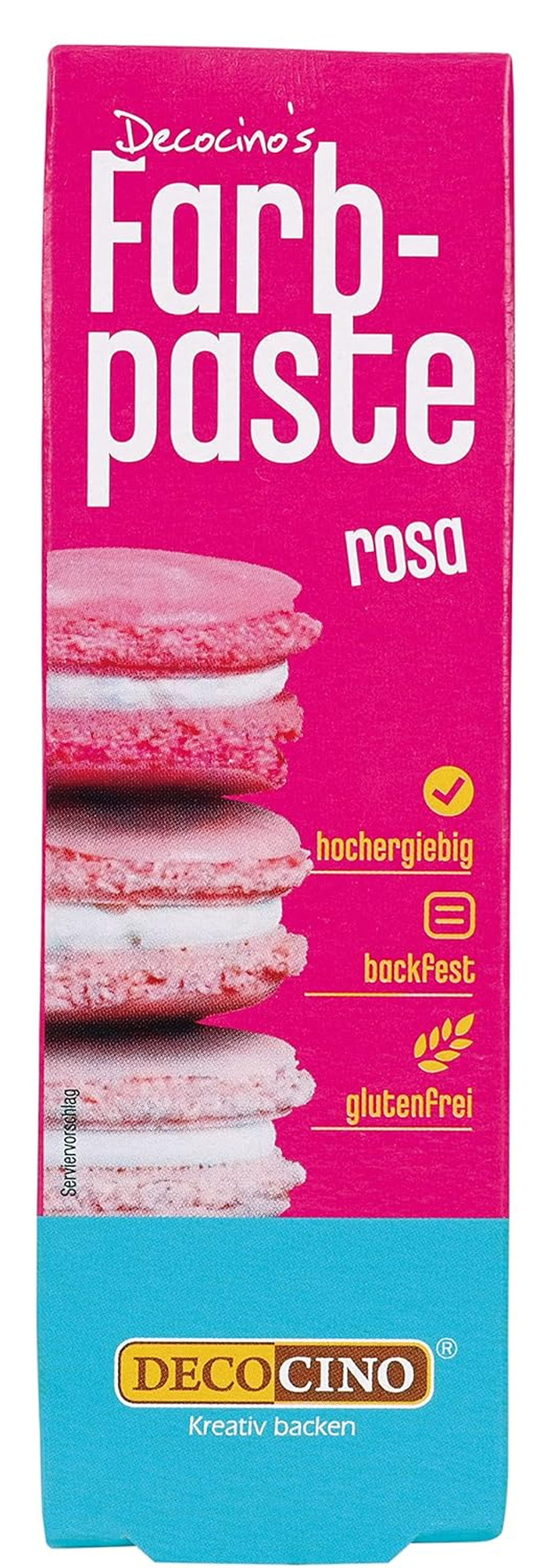 Pasta colorante rosa DECOCINO - 20 g - Colorante alimentario, ideal para colorear tartas, fondant y cremas - Sin ácidos grasos azoicos ni gluten