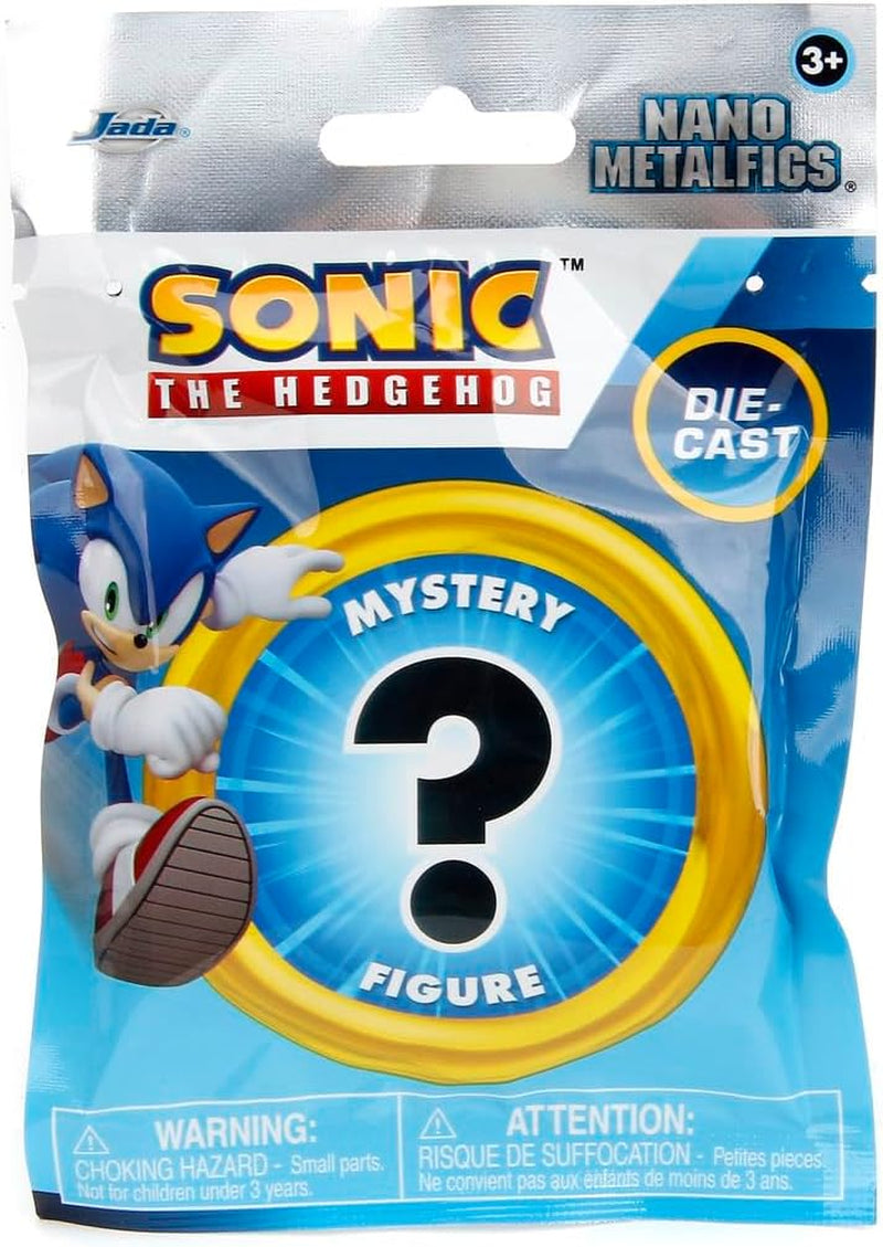 Jada Toys Figura Sonic the Hedgehog (1X Figura Misteriosa en Blind Pack) - 1 Figura Coleccionable Sorpresa de 13 Figuras Sonic, Figura Nano Metal (Aprox. 4 Cm) Para Niños y Fans A Partir de 3 Años, Figuras de Acción Wave 1 Naty Shop