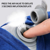 Gofodsil Almohada Inflable para el Cuello para Aviones Camping Trenes y Coches con Tapones para los Oídos Almohada de Viaje Portátil Almohada Inflable para el Cuello de Avión Juego de 2 Almohadas Ortopédicas Cervicales Naty Shop