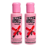 GO TOXIC Tinte Capilar Semipermanente UV Crema, 100 ml (pack 1) Naty Shop Tinte Capilar Rojo 100 Ml (pack 2)