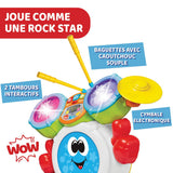 Chicco 00009820100000 Mi First Batería con Luces y Sonidos, 3 Modos de Juego Instrumento Musical con Batería para Niños, Multicolor, Grande Jucarii Bebe Naty Shop