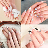 6 uds cepillos de uñas con tapa uñas Gel UV cepillo de uñas acrílico cepillo de Gel de uñas juego de pinceles parciales para decoración de uñas