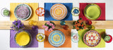 Excelsa ETNO Chic vajilla de porcelana, multicolor, 21 piezas