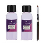 GZMAYUEN Poly Nail Gliding Solution 30ml * 2 Gel de extensión de uñas Gel de extensión de poliéster líquido - Solución de deslizamiento fácil de bricolaje con cepillo
