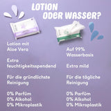 Naïf - Toallitas húmedas sin plástico - 864 piezas (16 paquetes de 54 toallitas) - Cuidado del culito, cuerpo y cara del bebé - 99% agua - 0% perfume y alcohol