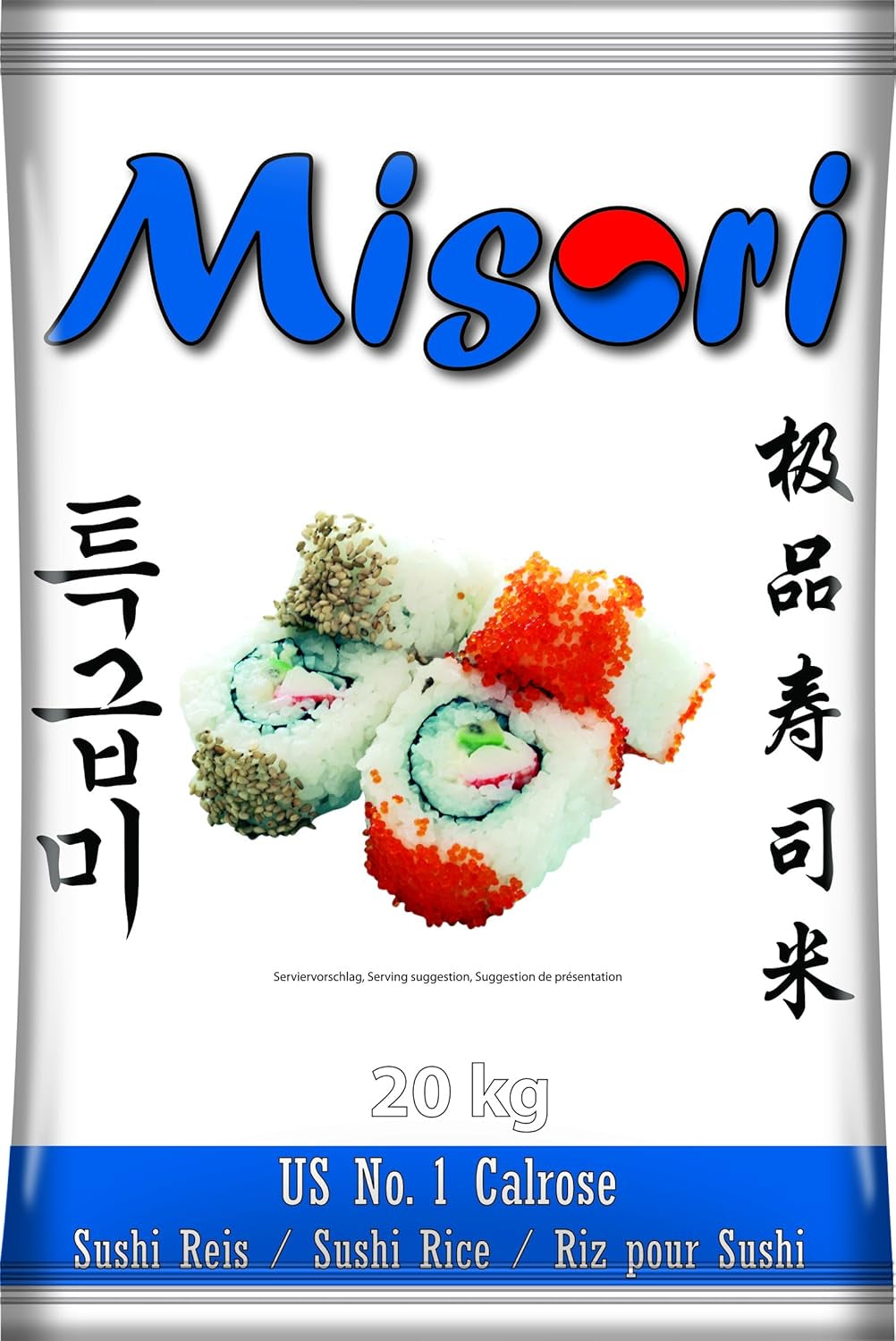 Calrose/Arroz para sushi, 1 paquete (1 x 20,2 kg)