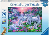 Puzzle Ravensburger para niños - 10021 Einhörörner Im Abendrot - Puzzle de fantasía para niños mayores de 7 años, con 150 piezas en formato XXL Puzzle Naty Shop Título predeterminado