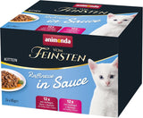 animonda vom Feinsten Premium Kitten Comida húmeda para gatos, Sabores refinados en salsa, 24 sobres (24 x 85 g), Comida húmeda de alta calidad para gatos, sin azúcar, Mezcla mixta