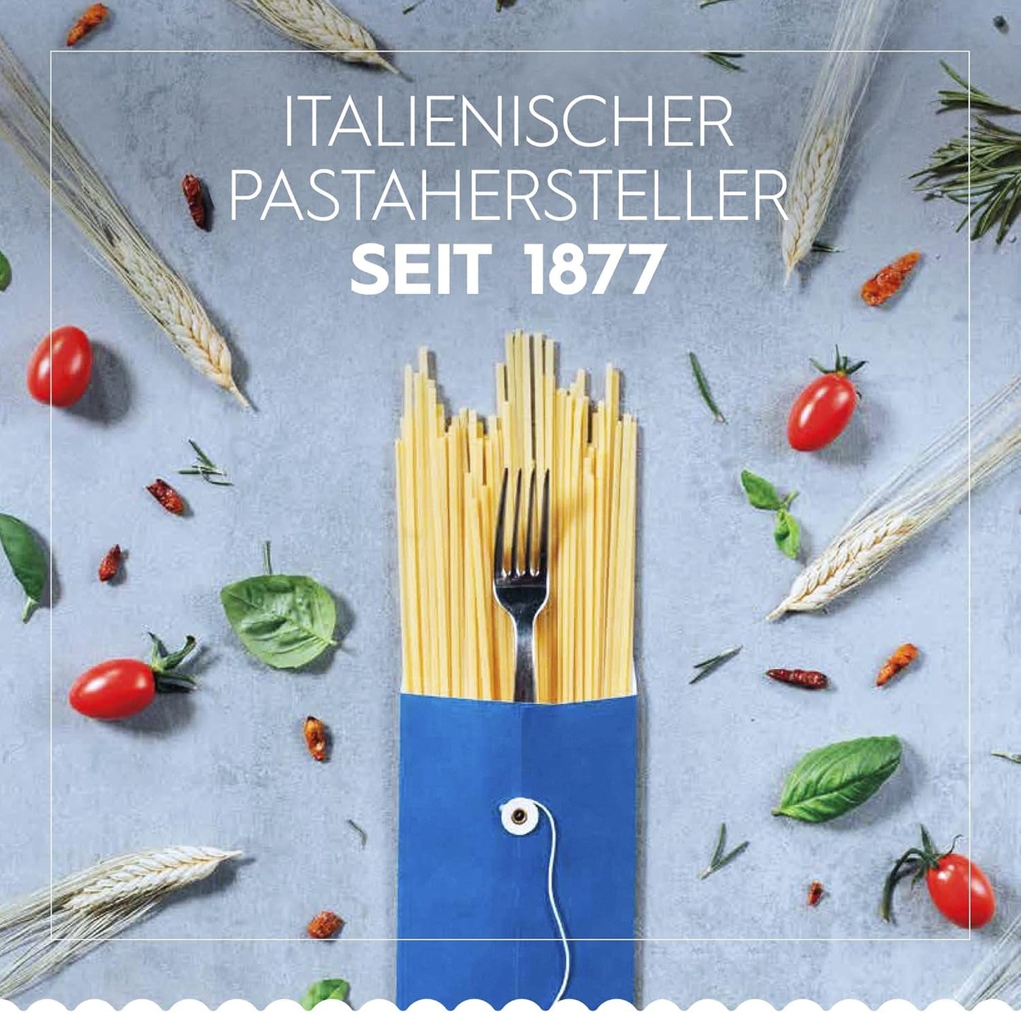 Pasta Barilla Clásica Penne Rigate Nr. 73 de trigo duro de alta calidad, siempre al dente (1 x 500 g)