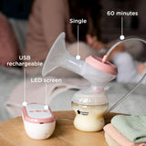 Tommee Tippee Made for Me Extractor de leche eléctrico único, fuerte succión Accesorios Alimentación y Lactancia Bebe Naty Shop