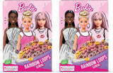 Cereal Barbie Rainbow Loops, coloridos aros de trigo, avena y maíz con sabor a frutas para el desayuno perfecto, 1 paquete (1 x 350 g)