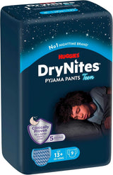 Huggies Drynites Nachtwindeln Bei Bettnässen, Für Jungen Ab 13 Bis Ca. 17 Jahre (48-60 KG), 27 Stück (3X9), Monatspack, Pañales-Pantalones Naty Shop