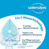 Toallitas húmedas WaterWipes Sensitive+ Hydrating Boost, toallitas hidratantes, 360 piezas (paquete de 6), 3 en 1 limpieza, cuidado, hidratación, 99% agua de aloe vera, toallitas para bebés sin perfume