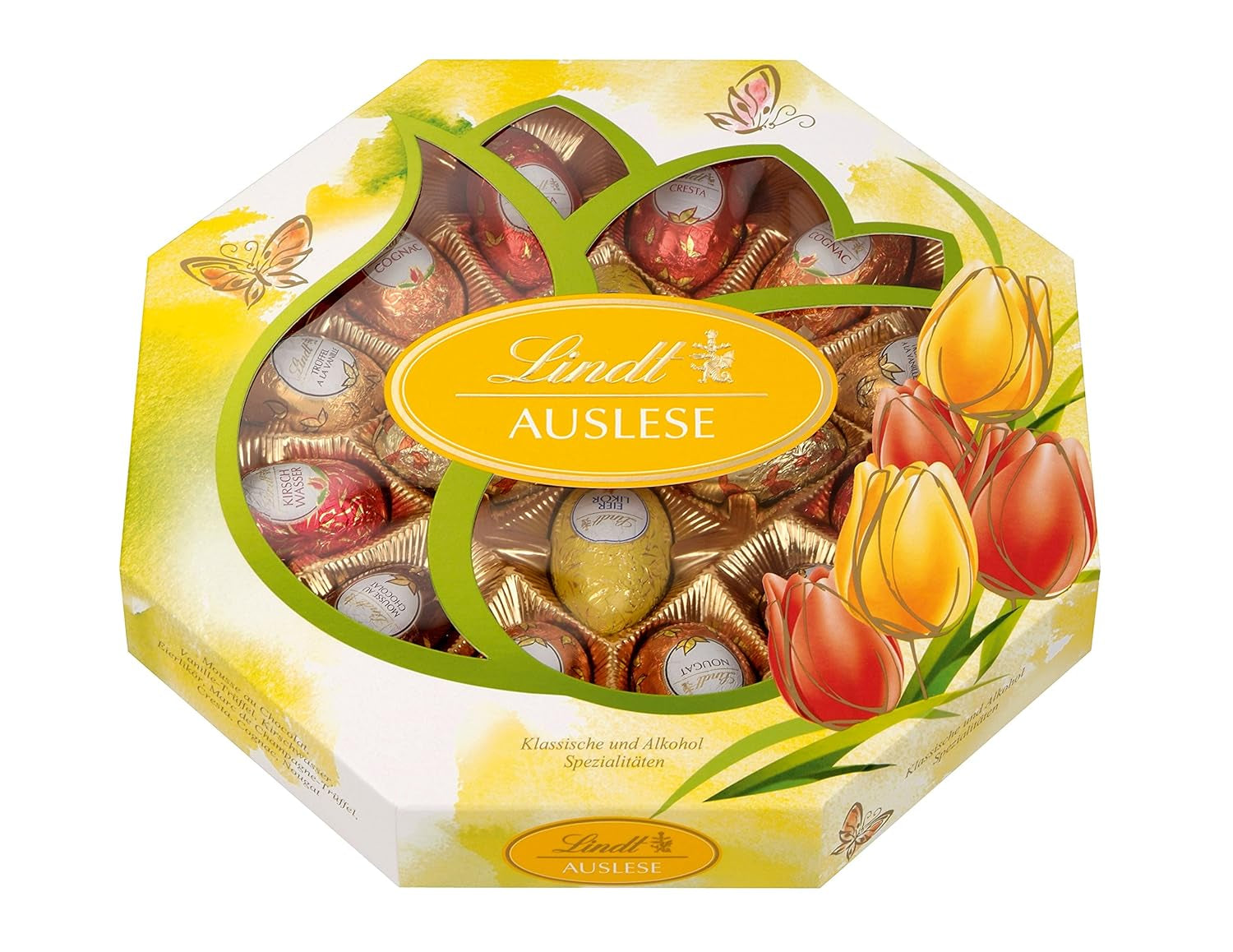 Huevos Selección Chocolate | 288 gramos | 2 x Huevos Crestados y Trufas de Chocolate | 3 x 90g | Las mejores trufas de Marc de Champagne en chocolate blanco | Chocolate de Pascua | Regalo de chocolate