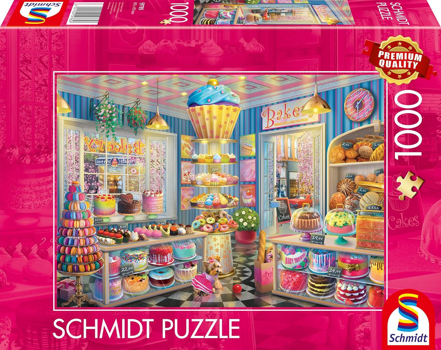 Schmidt Spiele 59785 Panadería Colorida Rompecabezas de 1000 Piezas Naty Shop Título predeterminado