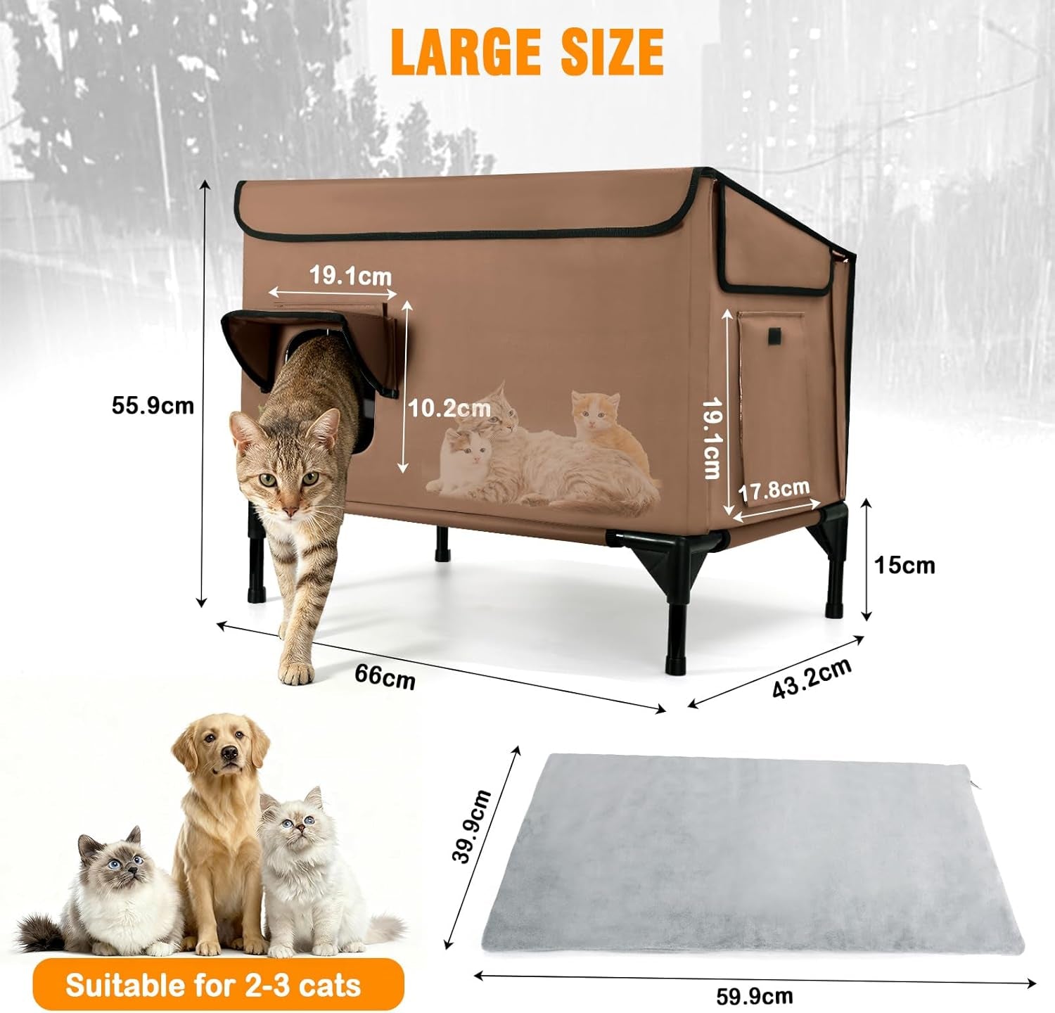 Mantas y Muebles, Mascotas, Casas y Cuevas, Gatos, Camas para gatos, Gatos - camas, colchones