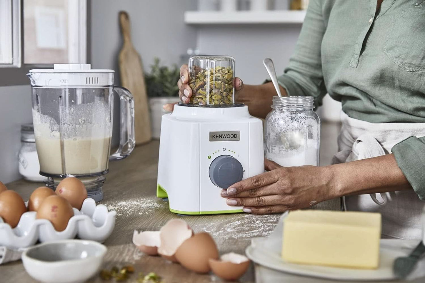 Kenwood BLP41.C0WH Batidora, Kunststoff, Grau, Weiß Cocina Naty Shop