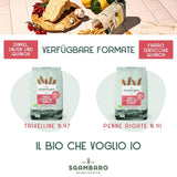 Pasta Penne Rigate Bio N.91 - 500g con harina de espelta, harina de lentejas y harina de quinoa - Rica en proteínas, fuente de fibra y proteínas
