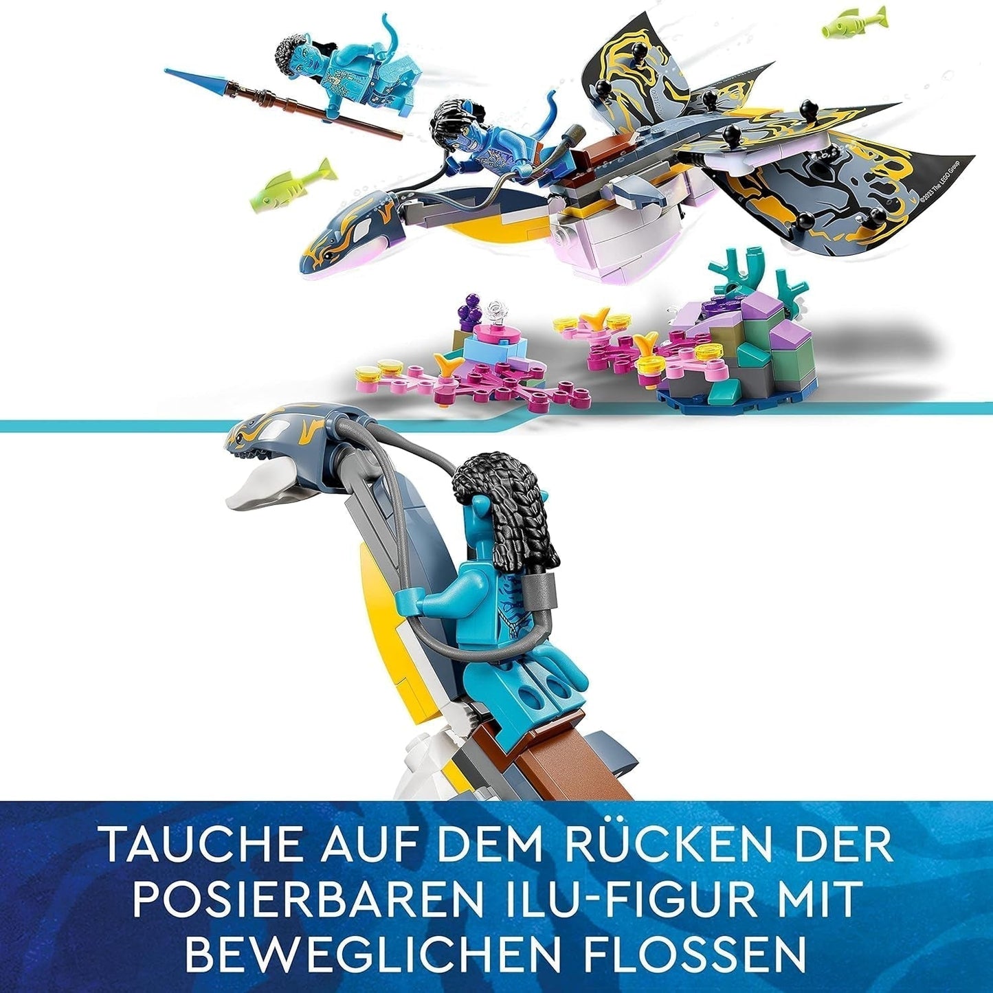 LEGO Avatar El Descubrimiento de Ilu Camino Acuático Juguete de Construcción con Figura Subacuática Set Pandora Collection para Niños y Fanáticos del Cine de 8 años en adelante 75575 Juegos de construcción Besuche den LEGO-Store