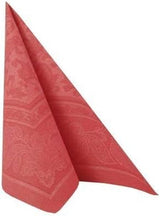 50 servilletas premium "Colección ROYAL" pliegue 1/4 40 cm x 40 cm rojo "Adornos" de alta calidad (paquete de 2)
