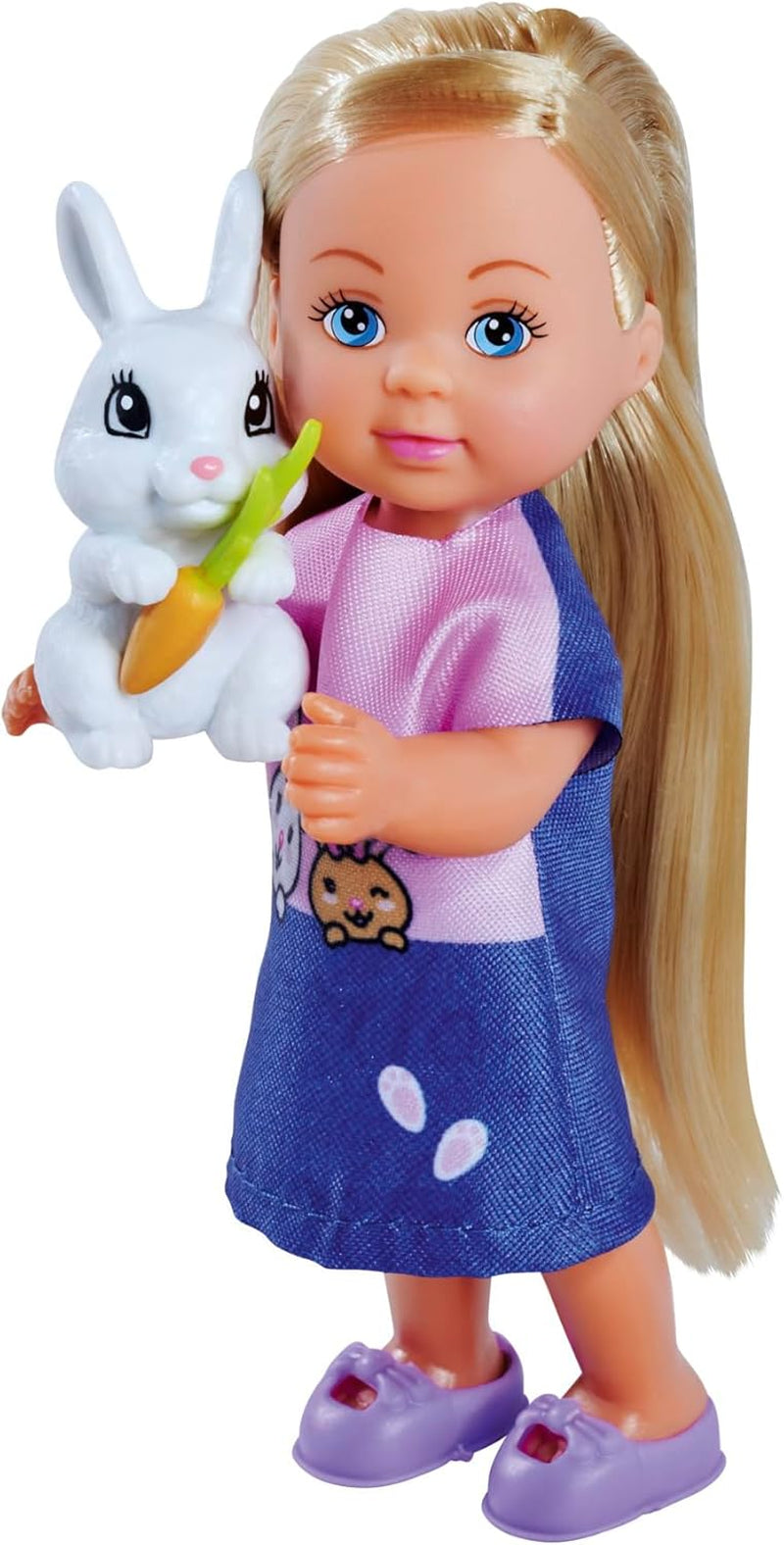 Simba Steffi Love Rabbit Family 12 cm 29 cm Muñeca de Juego con Jaula para Conejos y muñeca con Dos Conejos, a Partir de 3 años