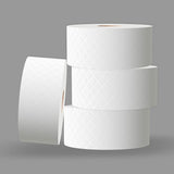 Papel higiénico Renova Jumbo BLK, 12 rollos a 170 M, papel blanco, 2 capas